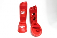Dorawon-protege-tibias-et-pieds-pour-karate-tokyo-taille-xl-rouge