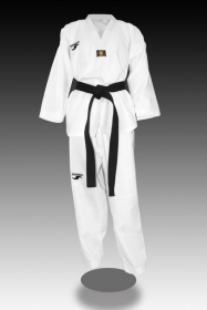 Dorawon-dobok-taekwondo-brode-rice-taille-190-cm-col-blanc