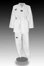 Dorawon-dobok-taekwondo-brode-premium-taille-130-cm-col-blanc