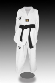 Dorawon-dobok-taekwondo-brode-luxury-taille-160-cm-col-blanc