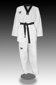 Dorawon-dobok-taekwondo-brode-premium-taille-160-cm-col-noir