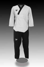 Dorawon-dobok-poomsae-brode-dan-men-taille-160-cm-col-y-noir