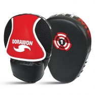 Dorawon-paire-de-pattes-dours-courtes-incurvee-taipei-noir-et-rouge